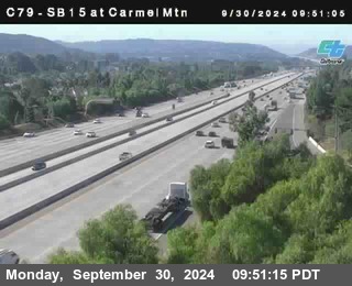 NB 15 at Carmel Mountain Rd.