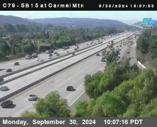 NB 15 at Carmel Mountain Rd.