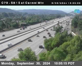 NB 15 at Carmel Mountain Rd.