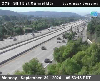 NB 15 at Carmel Mountain Rd.