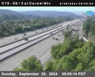 NB 15 at Carmel Mountain Rd.