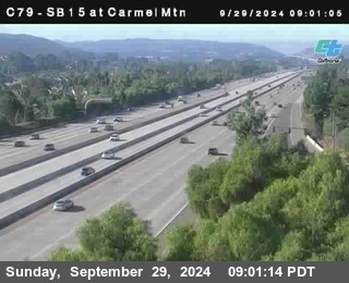 NB 15 at Carmel Mountain Rd.