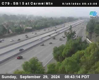 NB 15 at Carmel Mountain Rd.