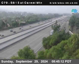 NB 15 at Carmel Mountain Rd.