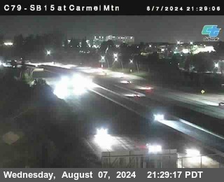 NB 15 at Carmel Mountain Rd.