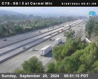 NB 15 at Carmel Mountain Rd.