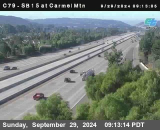 NB 15 at Carmel Mountain Rd.