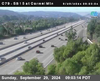 NB 15 at Carmel Mountain Rd.