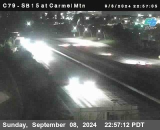 NB 15 at Carmel Mountain Rd.