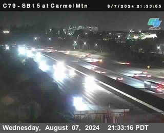 NB 15 at Carmel Mountain Rd.