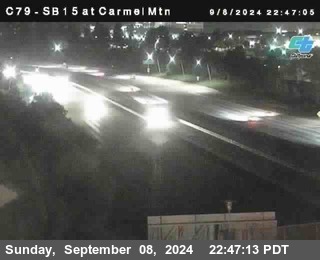 NB 15 at Carmel Mountain Rd.