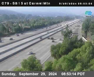 NB 15 at Carmel Mountain Rd.