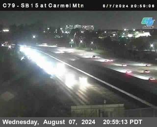 NB 15 at Carmel Mountain Rd.