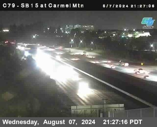 NB 15 at Carmel Mountain Rd.