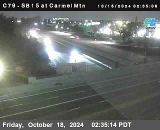 NB 15 at Carmel Mountain Rd.