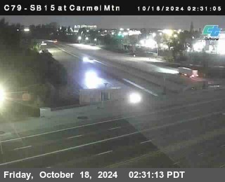 NB 15 at Carmel Mountain Rd.