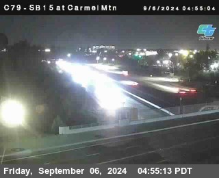 NB 15 at Carmel Mountain Rd.