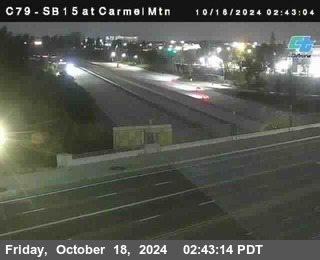 NB 15 at Carmel Mountain Rd.