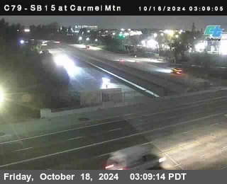 NB 15 at Carmel Mountain Rd.