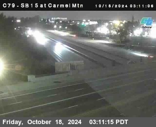 NB 15 at Carmel Mountain Rd.