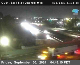 NB 15 at Carmel Mountain Rd.