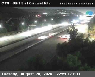 NB 15 at Carmel Mountain Rd.