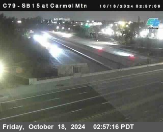 NB 15 at Carmel Mountain Rd.