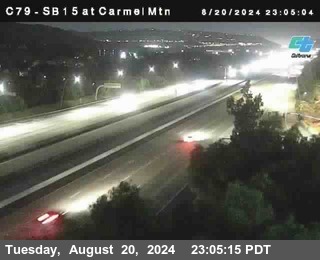 NB 15 at Carmel Mountain Rd.