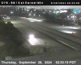 NB 15 at Carmel Mountain Rd.