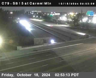 NB 15 at Carmel Mountain Rd.