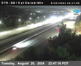 NB 15 at Carmel Mountain Rd.