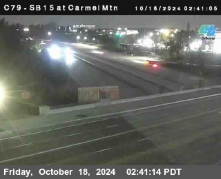 NB 15 at Carmel Mountain Rd.