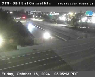 NB 15 at Carmel Mountain Rd.