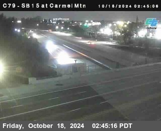 NB 15 at Carmel Mountain Rd.