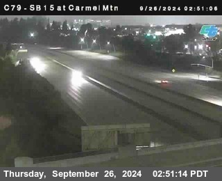 NB 15 at Carmel Mountain Rd.