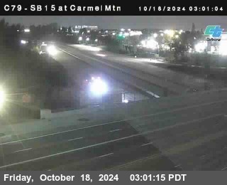 NB 15 at Carmel Mountain Rd.