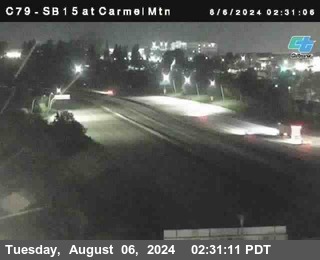 NB 15 at Carmel Mountain Rd.