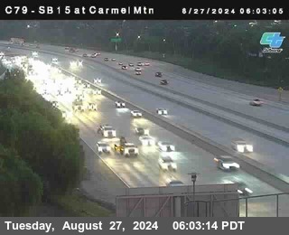 NB 15 at Carmel Mountain Rd.