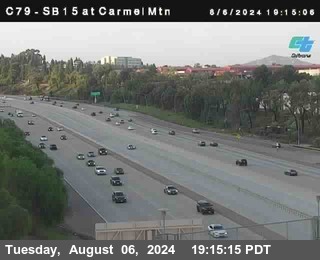 NB 15 at Carmel Mountain Rd.