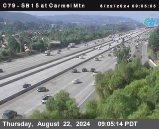 NB 15 at Carmel Mountain Rd.