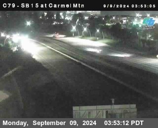 NB 15 at Carmel Mountain Rd.