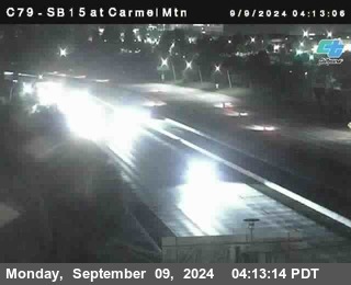 NB 15 at Carmel Mountain Rd.