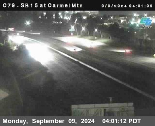 NB 15 at Carmel Mountain Rd.