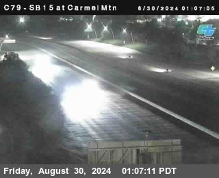 NB 15 at Carmel Mountain Rd.