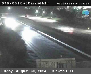 NB 15 at Carmel Mountain Rd.