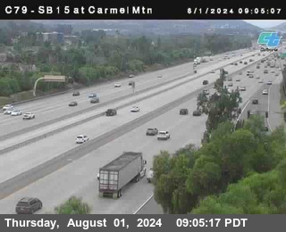 NB 15 at Carmel Mountain Rd.