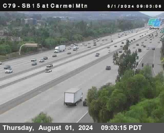 NB 15 at Carmel Mountain Rd.