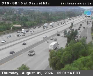 NB 15 at Carmel Mountain Rd.