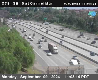 NB 15 at Carmel Mountain Rd.