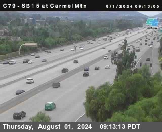 NB 15 at Carmel Mountain Rd.